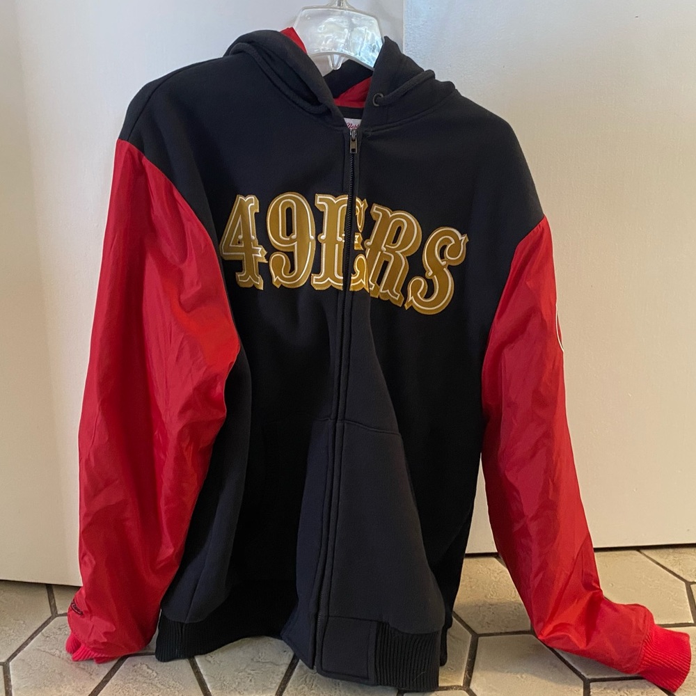 Mitchell & Ness 49ers Varsity Style Jacket - Size XL